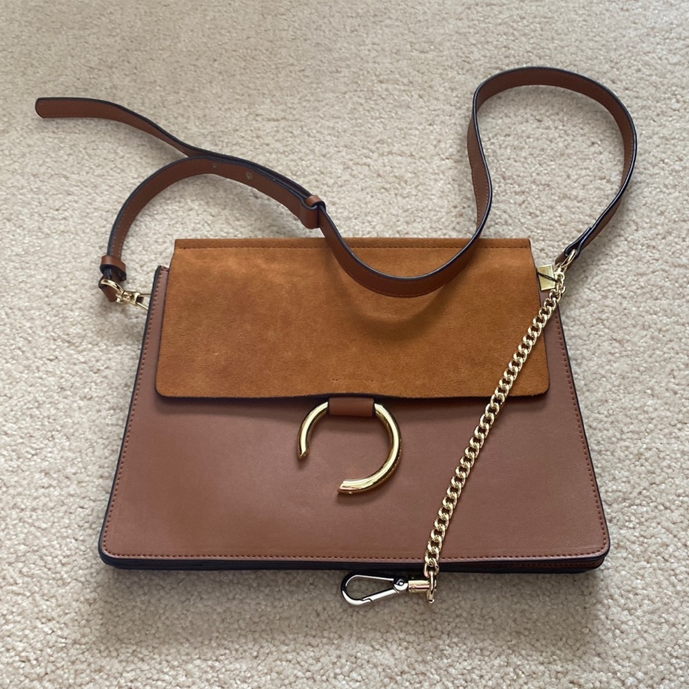 Brown leather bag